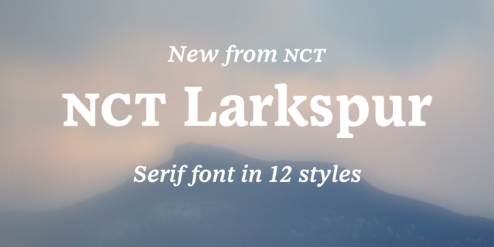 폰트 NCT Larkspur