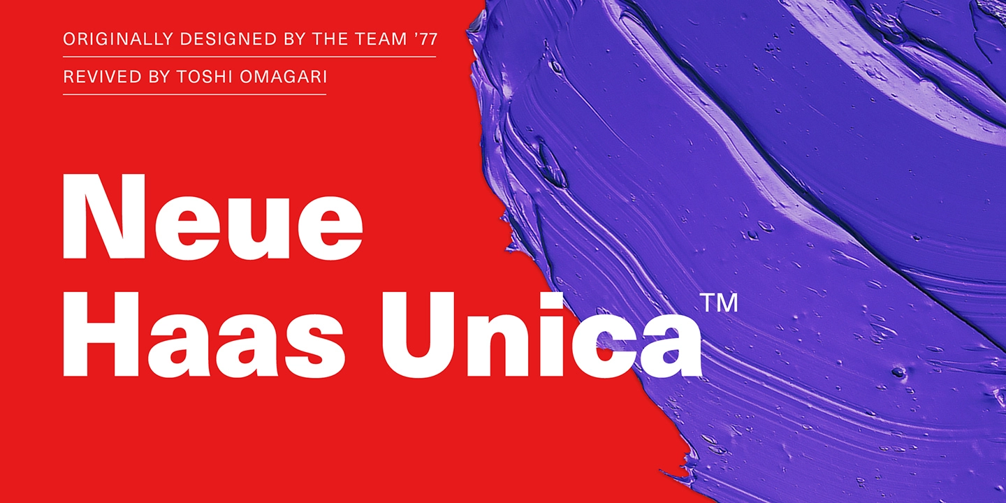 폰트 Neue Haas Unica
