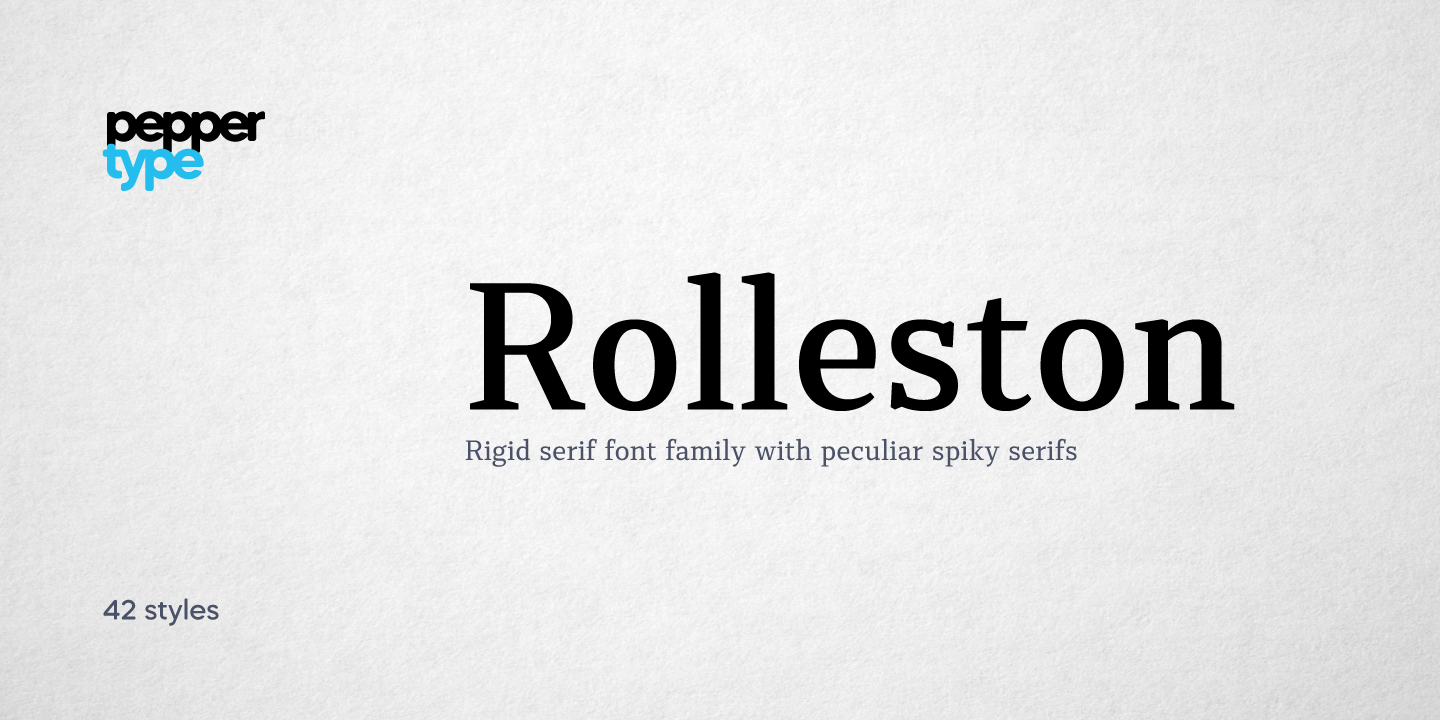 폰트 Rolleston