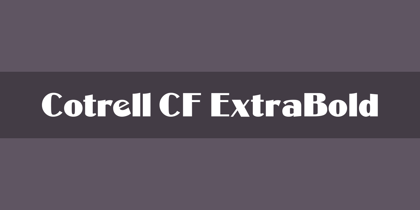 폰트 COTRELL CF