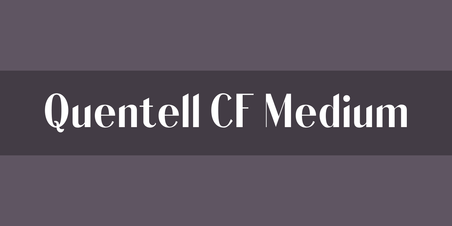 폰트 QUENTELL CF