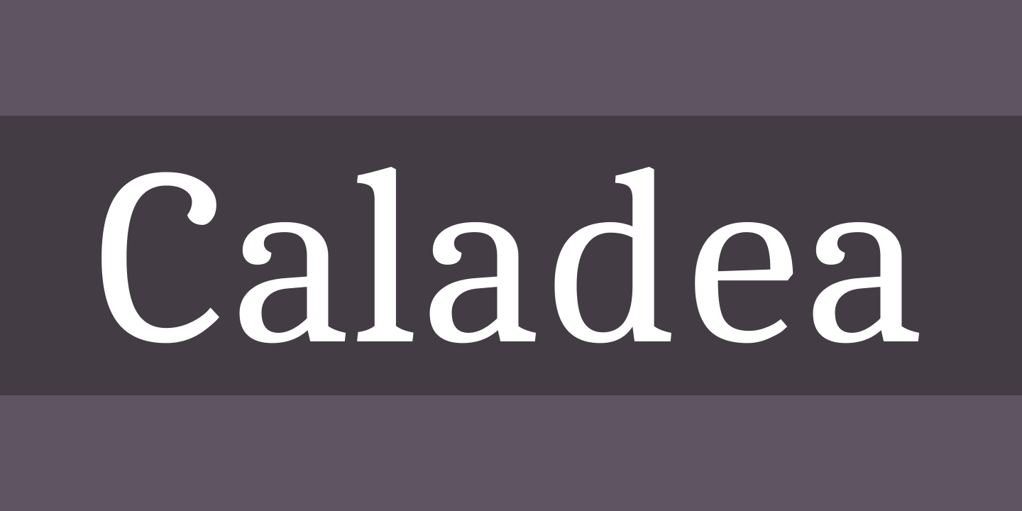 폰트 CALADEA