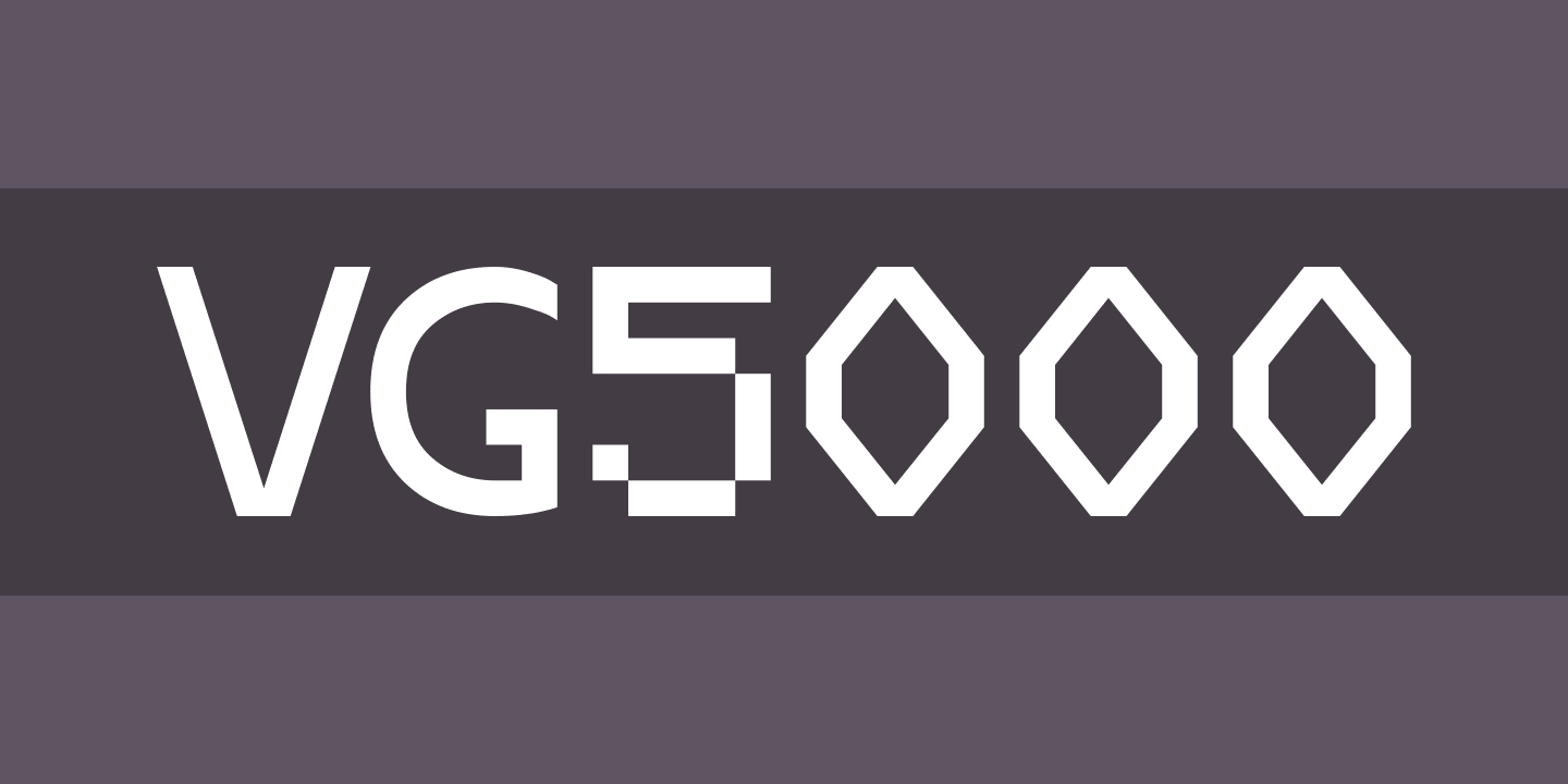 폰트 VG5000