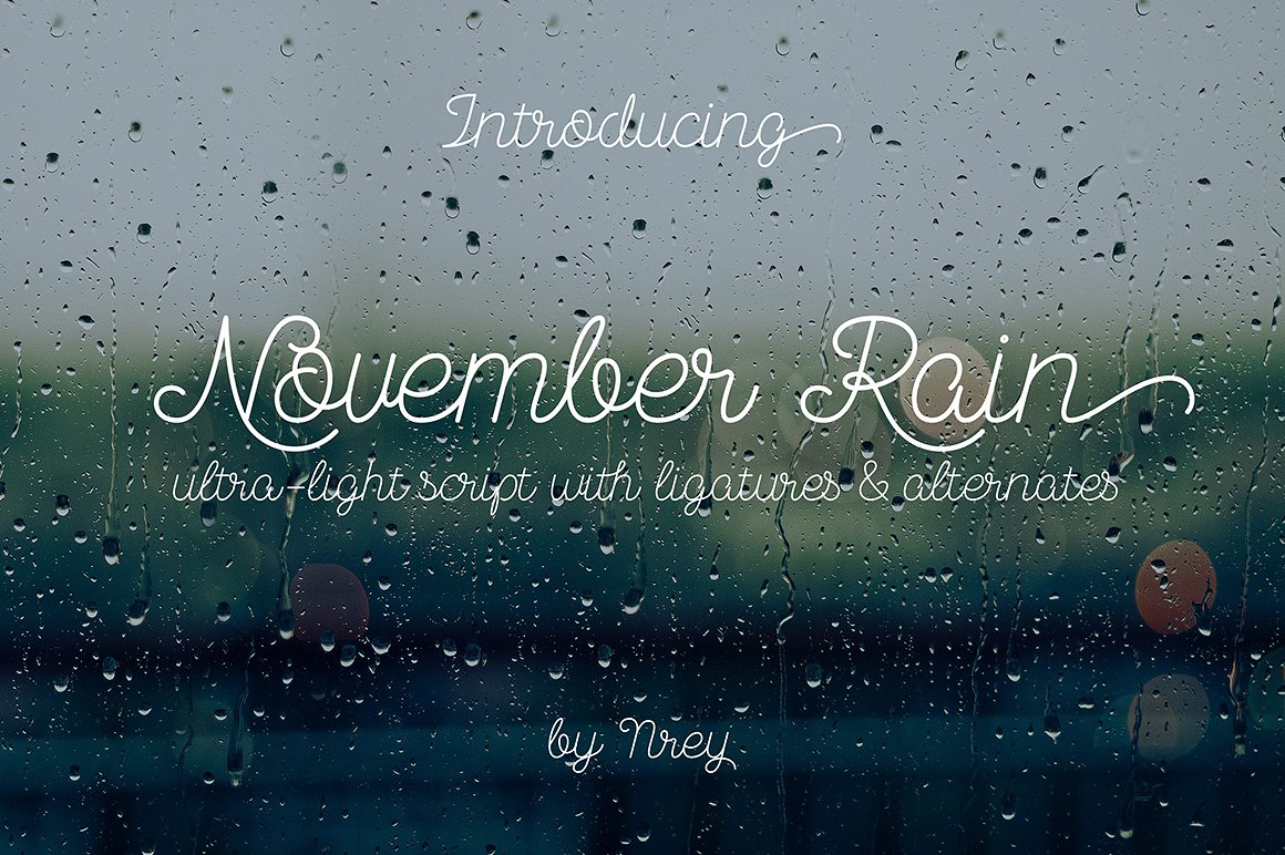 폰트 November Rain