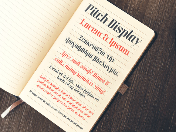 폰트 Pitch Display