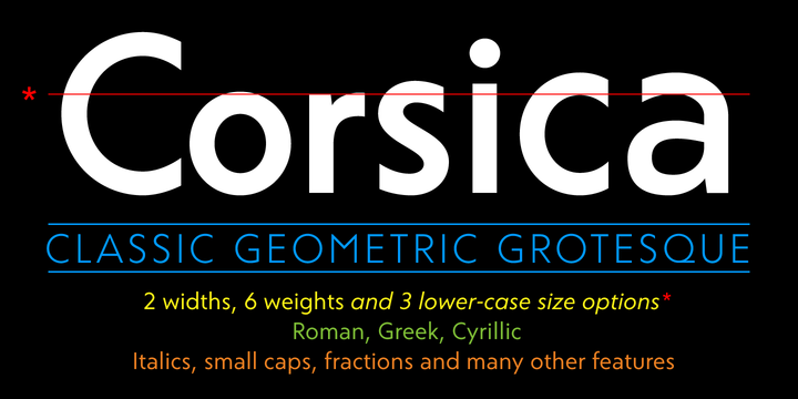폰트 Corsica LX
