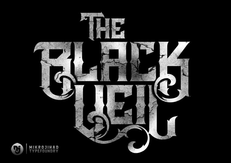 폰트 The Black Veil