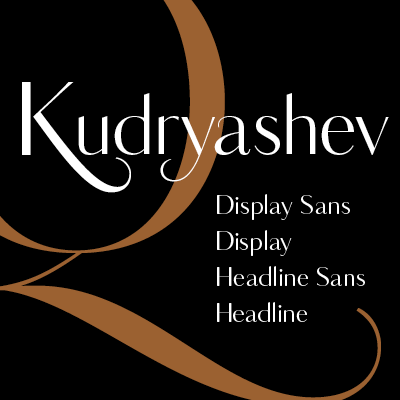 폰트 Kudryashev Display