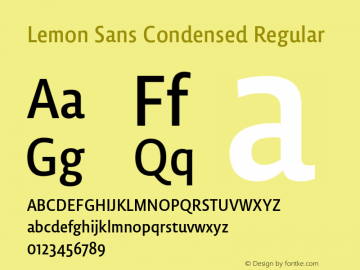 폰트 Lemon Sans Condensed