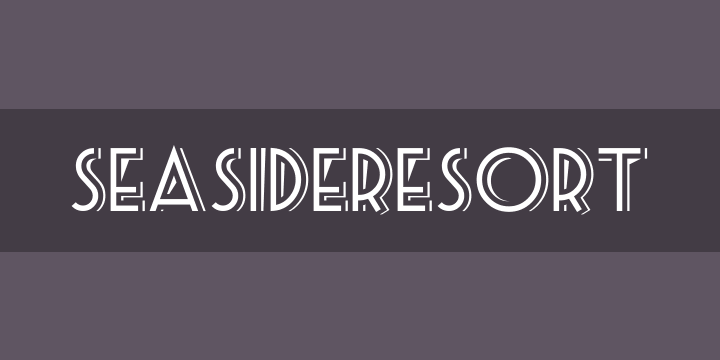폰트 SEASIDERESORT