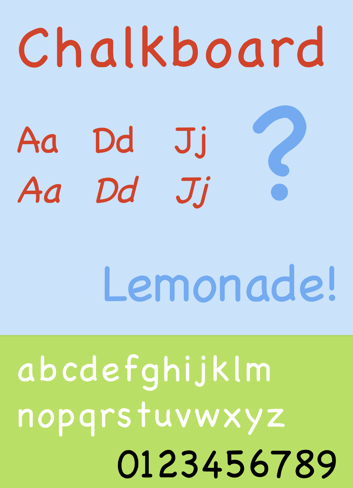 폰트 Chalkboard SE