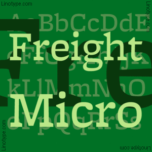 폰트 FreightMicro