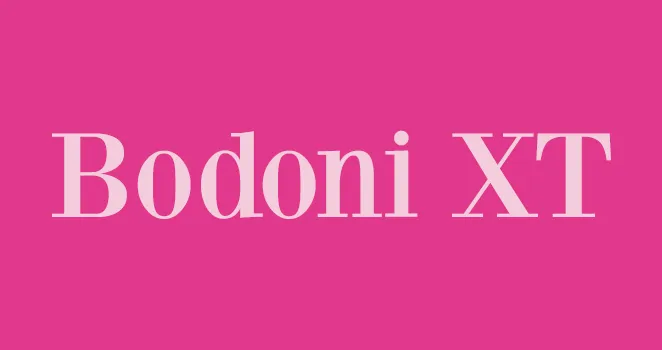 폰트 Bodoni XT