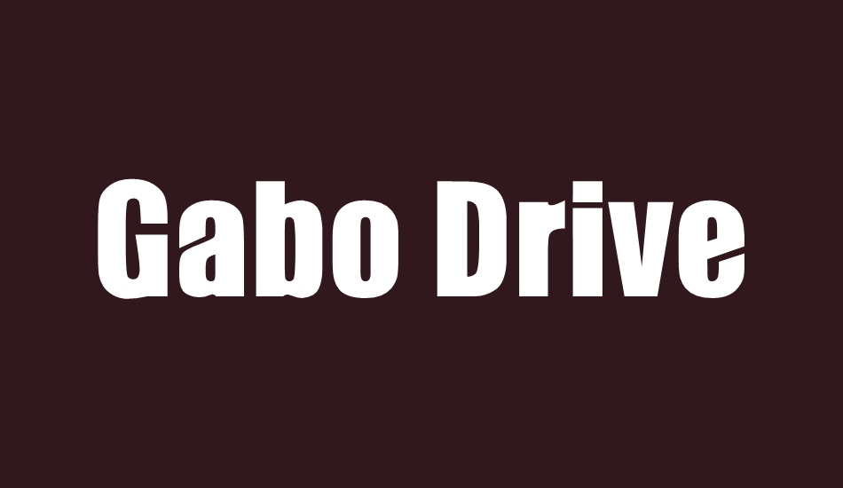 폰트 Gabo Drive