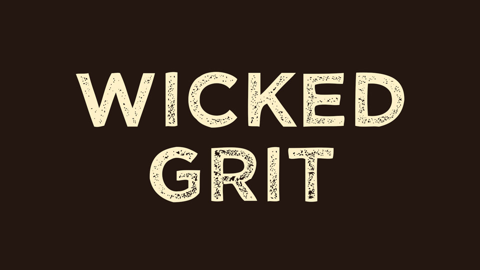 폰트 Wicked Grit