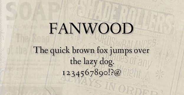 폰트 Fanwood