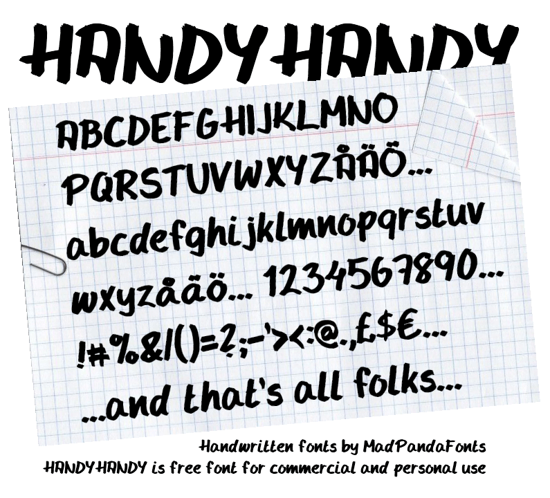 폰트 Handy