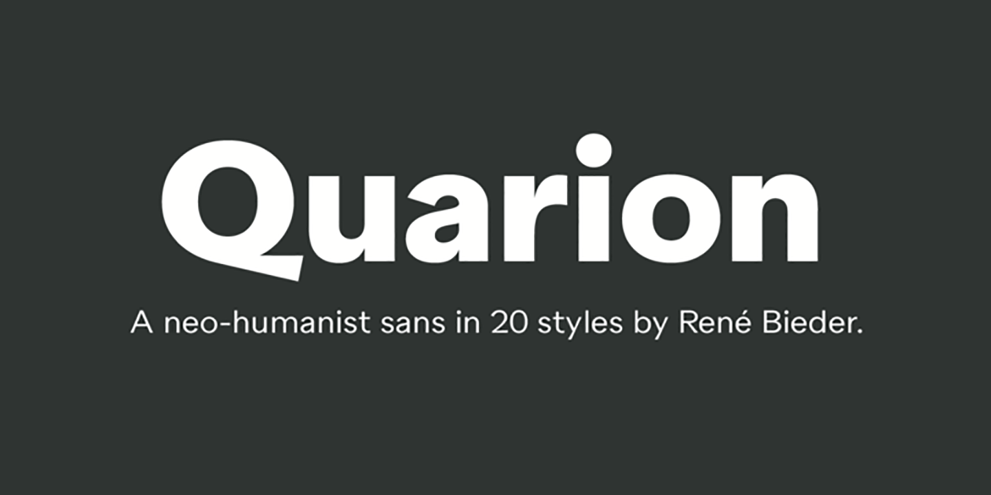 폰트 Quarion