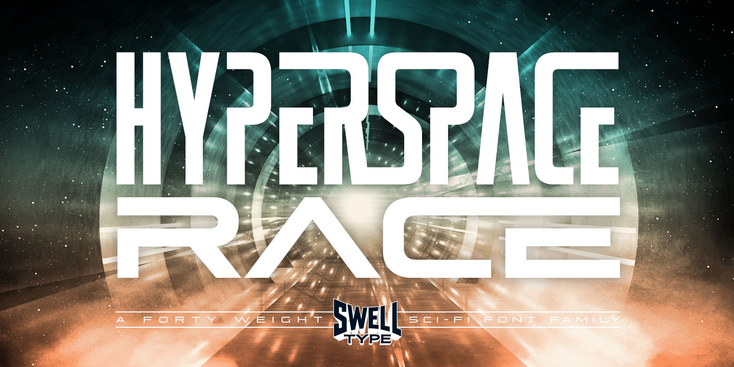 폰트 Hyperspace Race