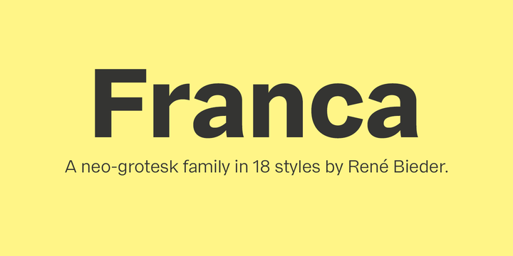 폰트 Franca