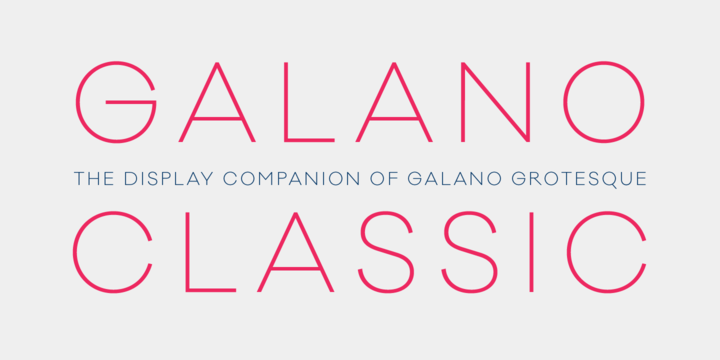 폰트 Galano Classic