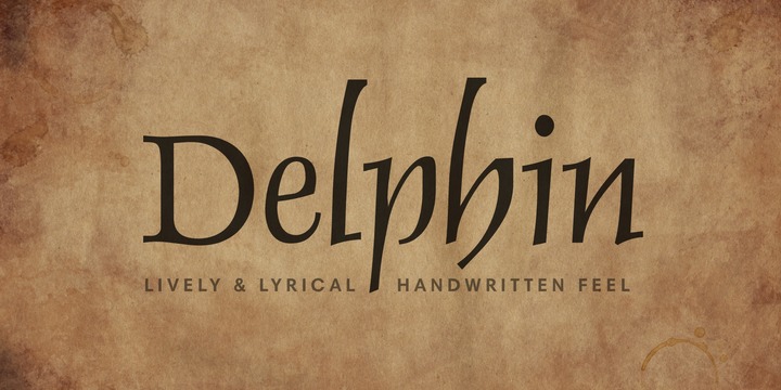 폰트 Delphin