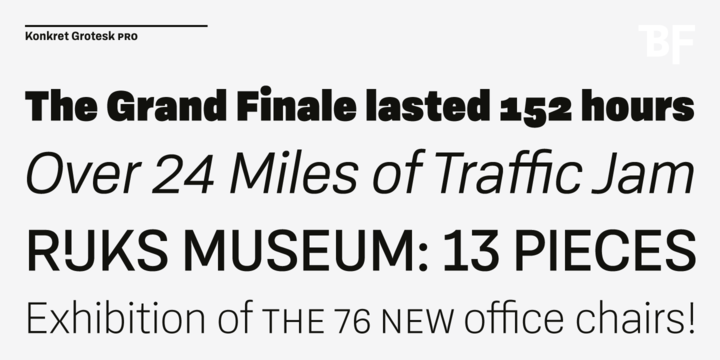 BF Konkret Grotesk Pro