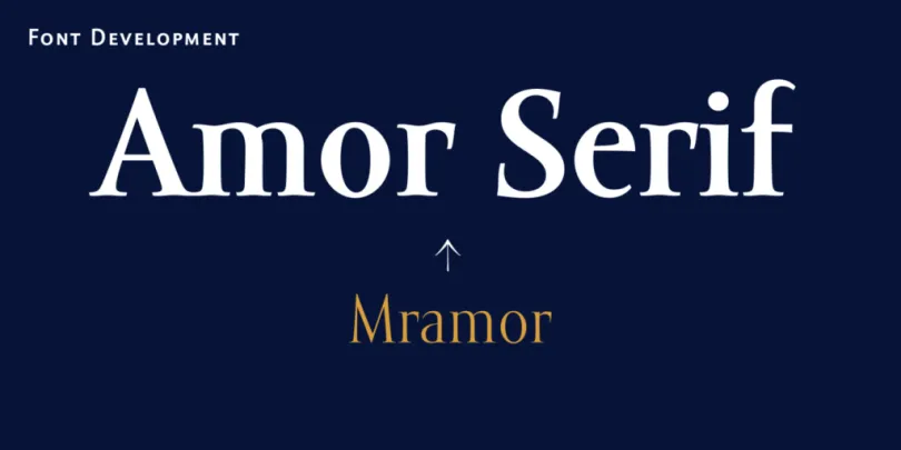 폰트 Amor Serif Pro