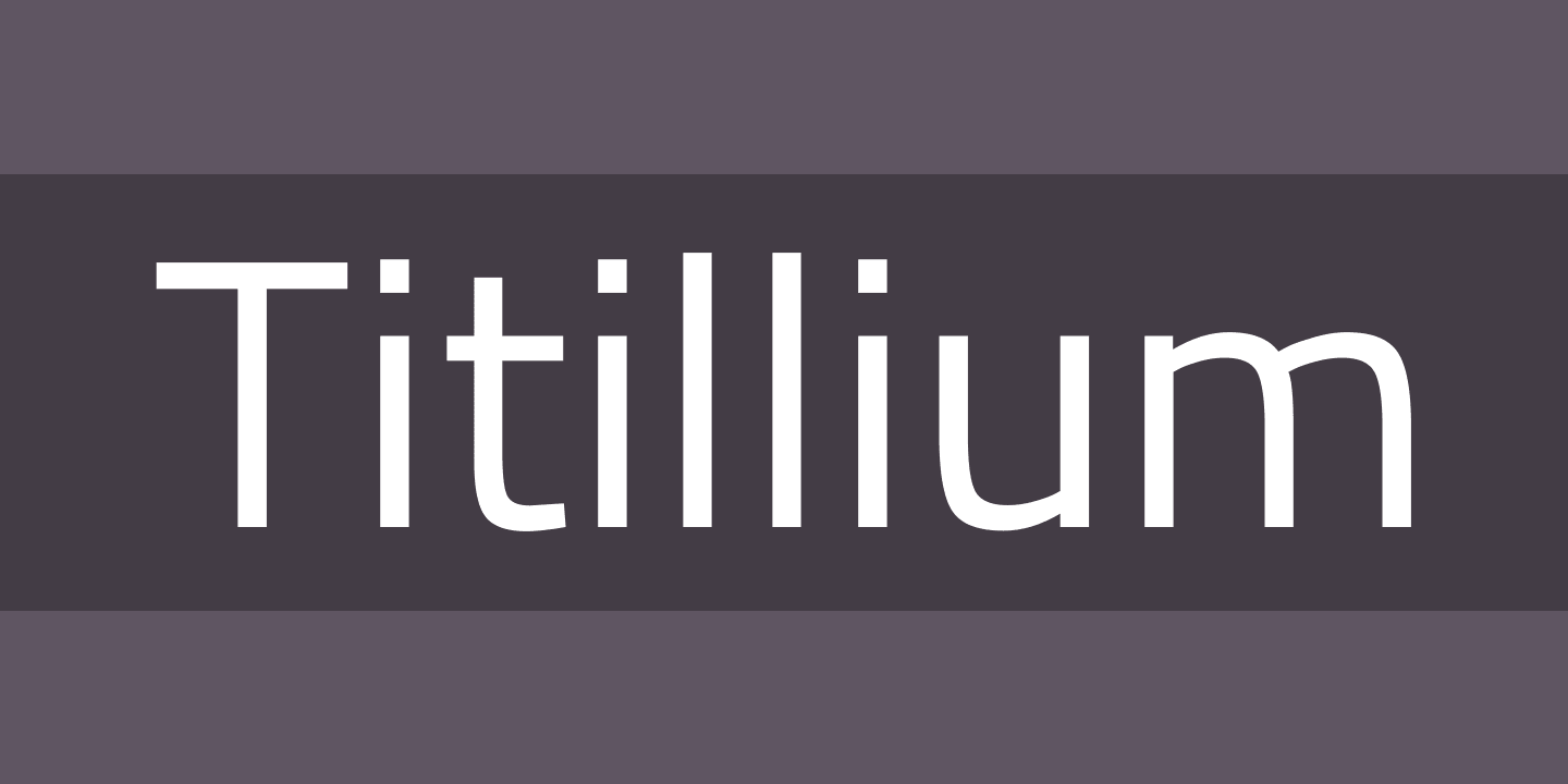 폰트 Titillium