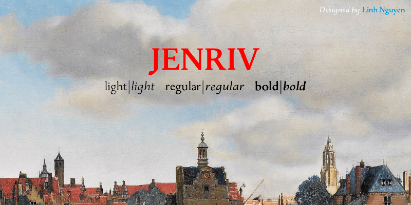 폰트 Jenriv Titling