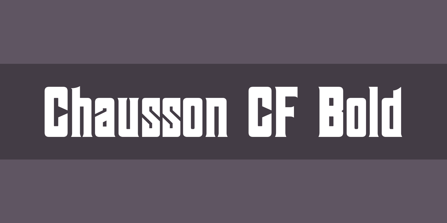 폰트 Chausson CF