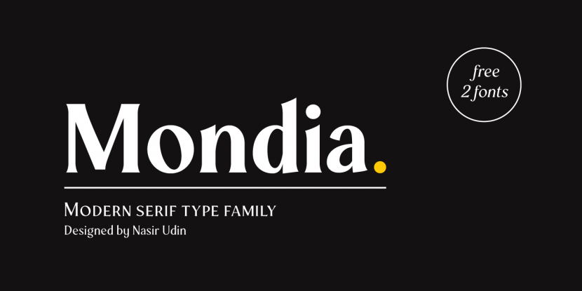 폰트 Mondia