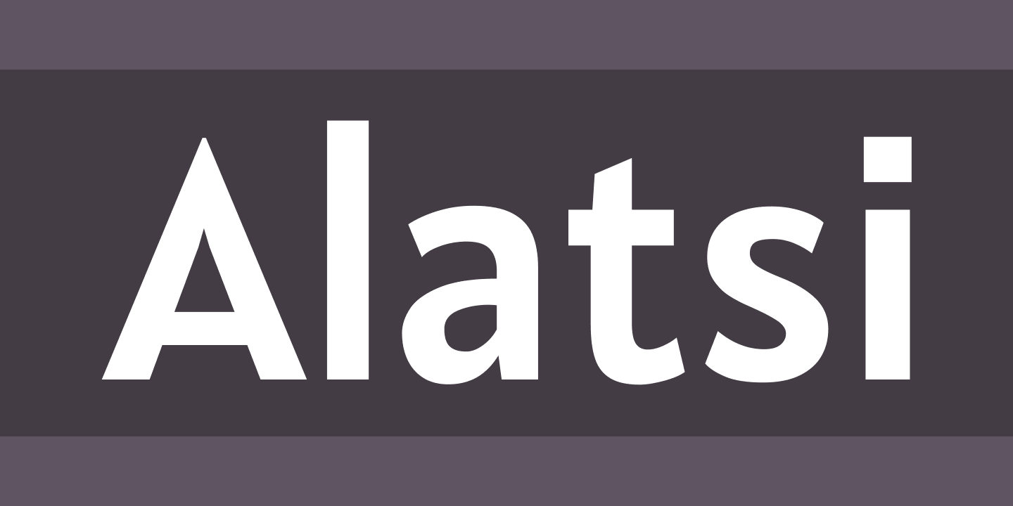 폰트 Alatsi
