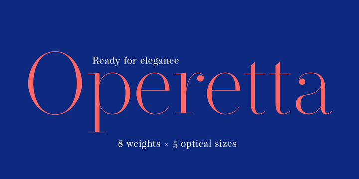 폰트 Operetta