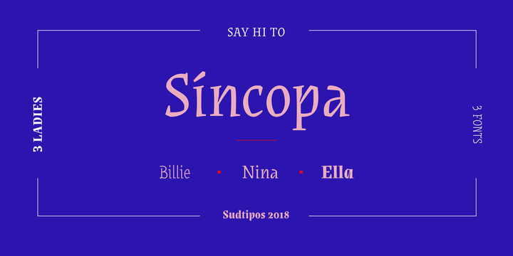 폰트 Sincopa