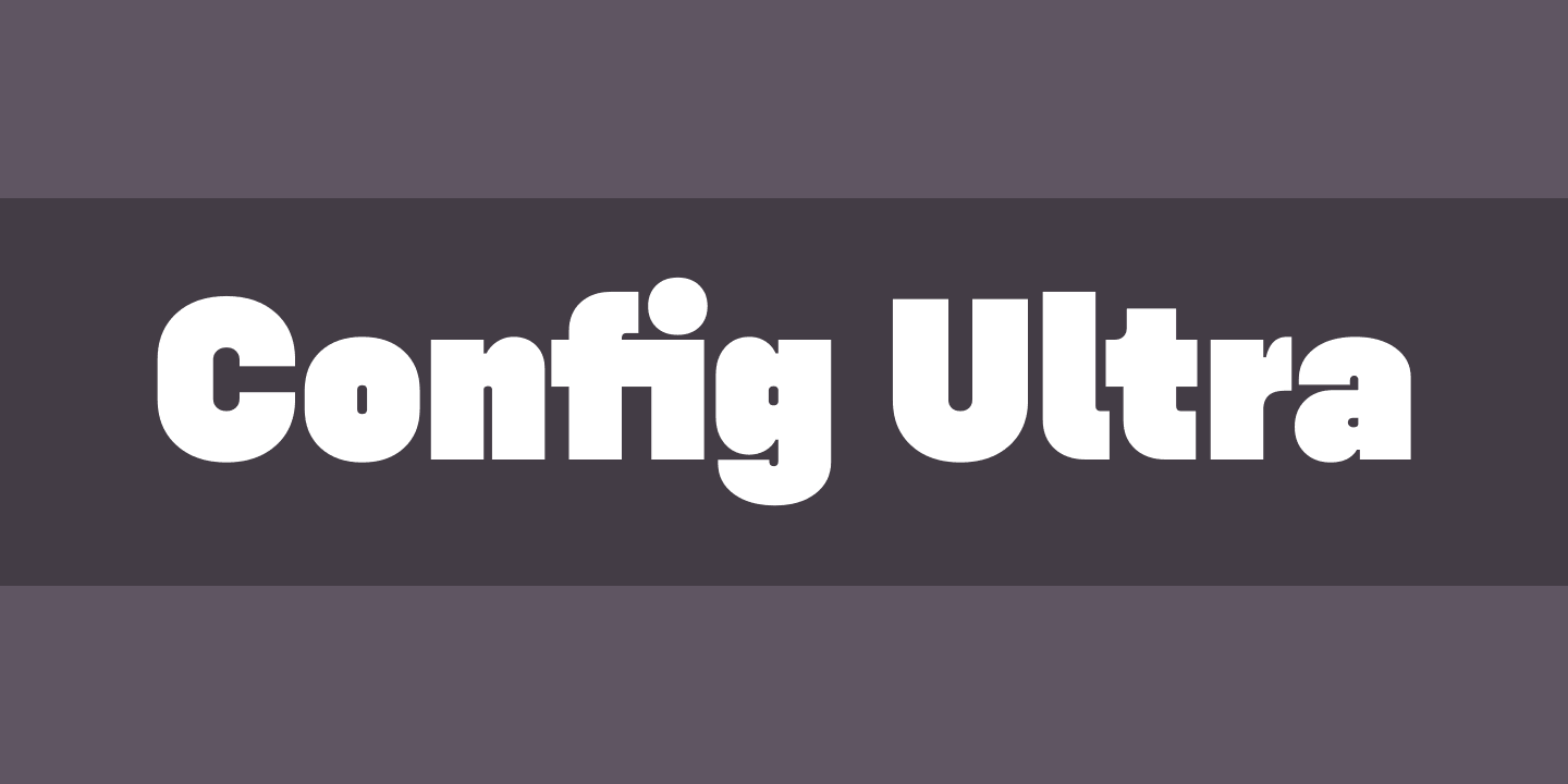 폰트 Config Ultra