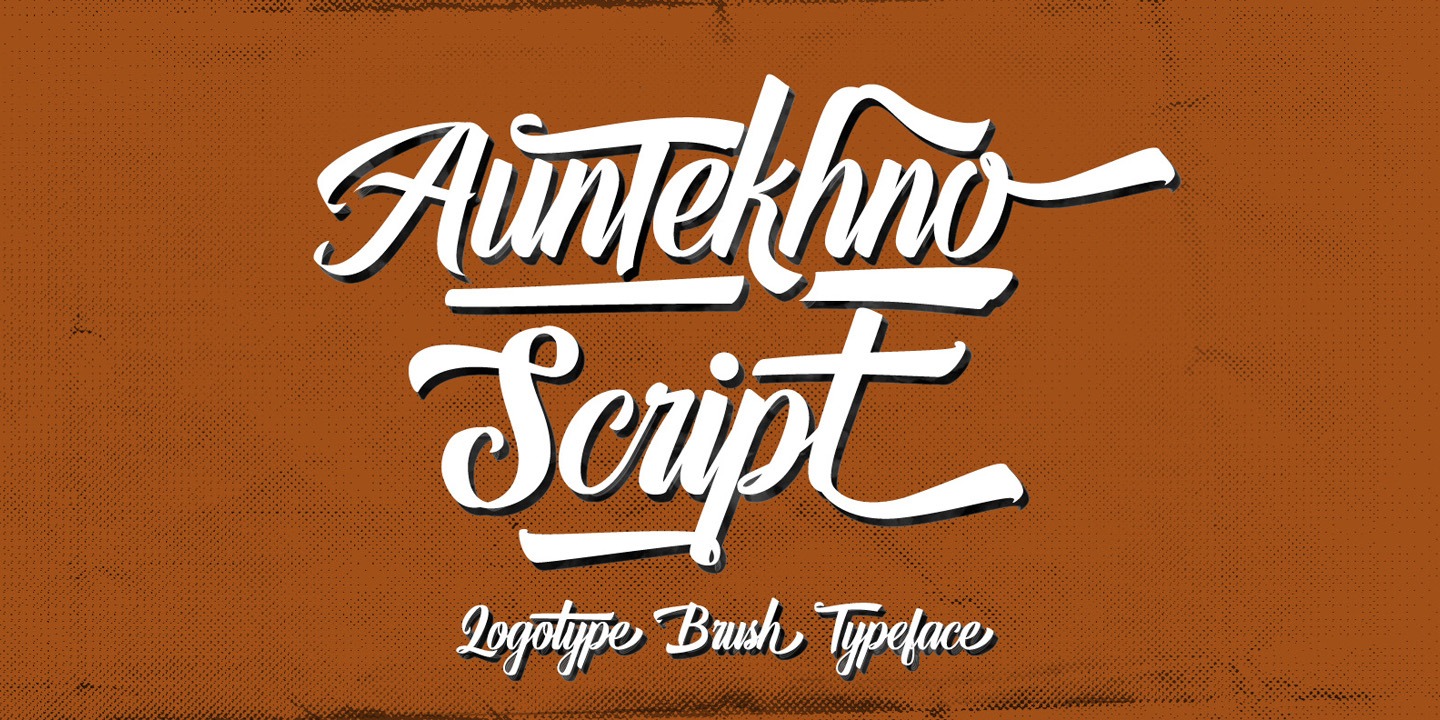 폰트 Auntekhno Script