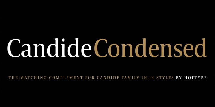 폰트 Candide Condensed