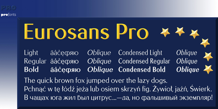 폰트 EuroSans Pro