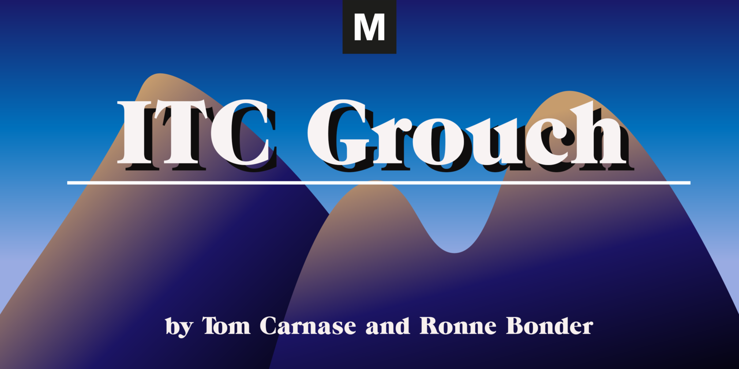 폰트 ITC Grouch