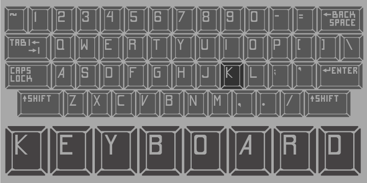 폰트 Keyboard