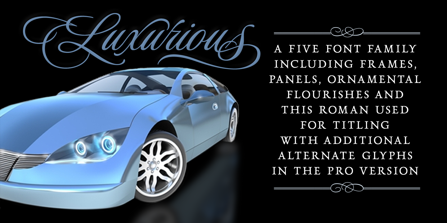 폰트 Luxurious