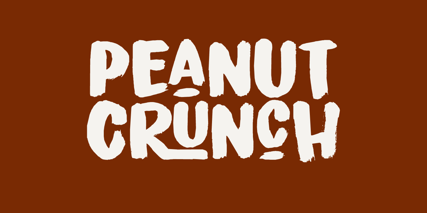 폰트 Peanut Crunch