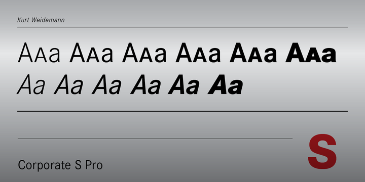 폰트 Corporate S Pro