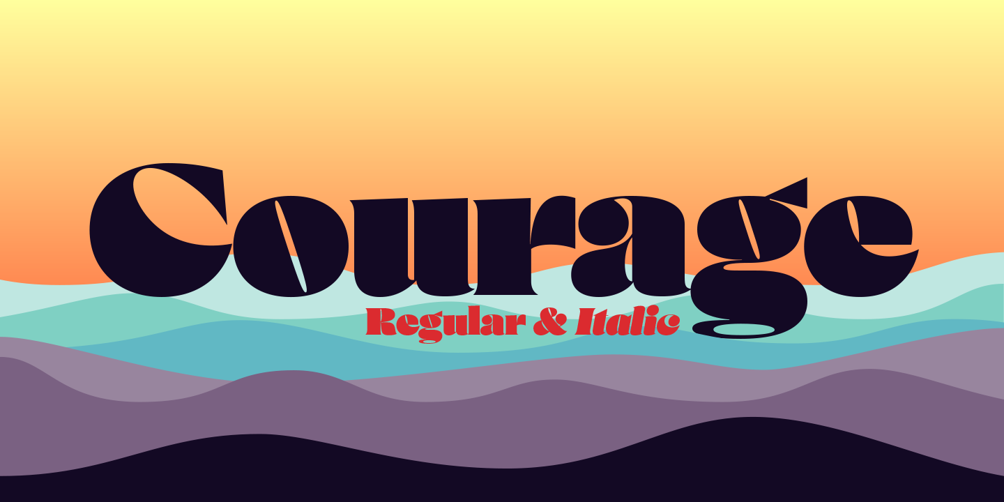 폰트 Courage