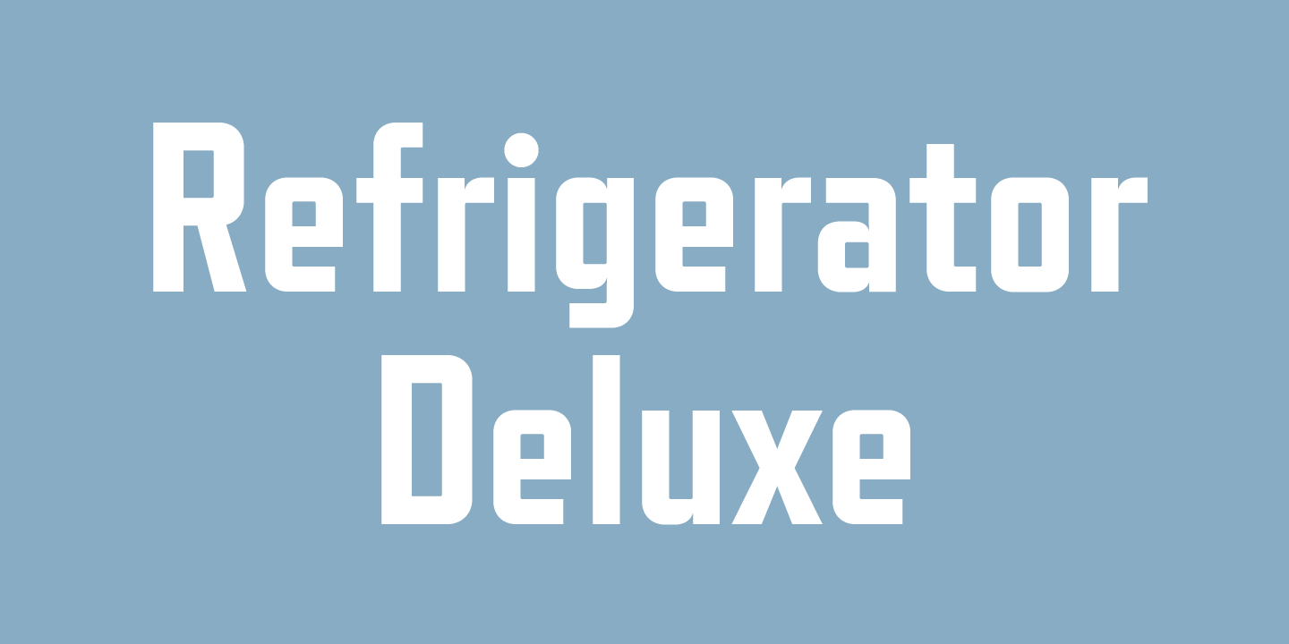 폰트 Refrigerator Deluxe