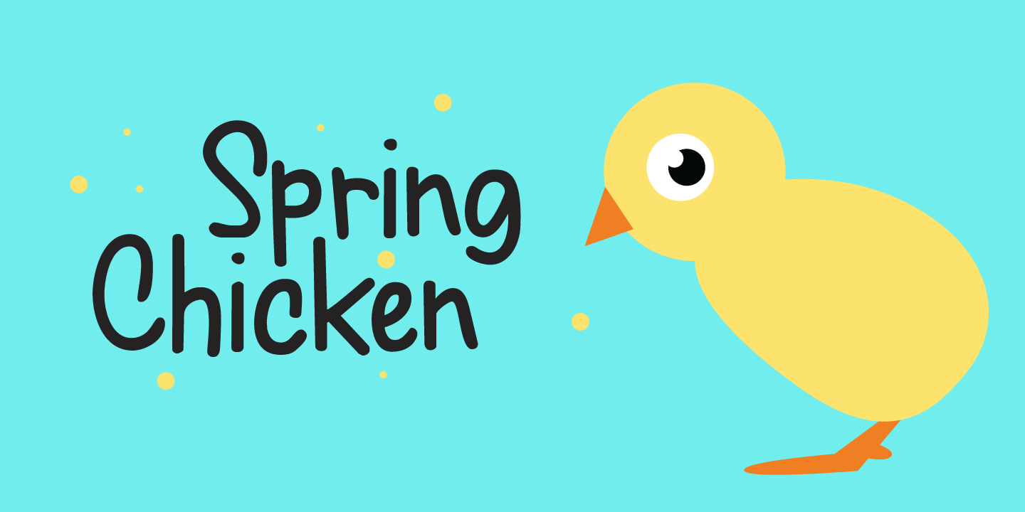 폰트 Spring Chicken