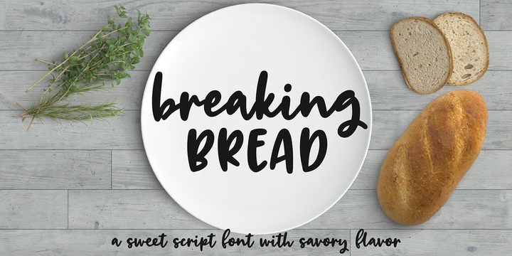 폰트 Breaking Bread