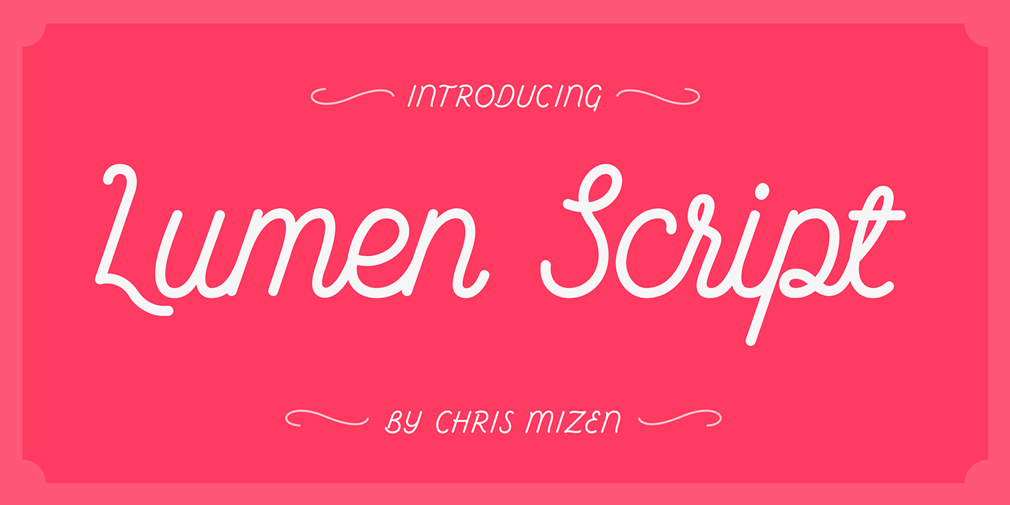 폰트 Lumen Script