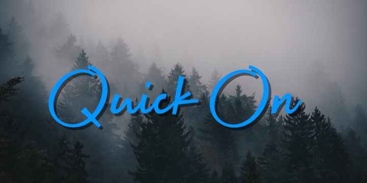 폰트 Quick On